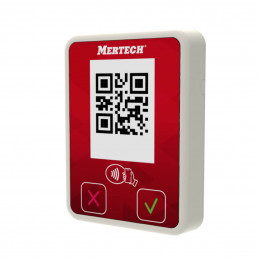 Payment terminal by QR code MERTECH Mini with NFC white/red
