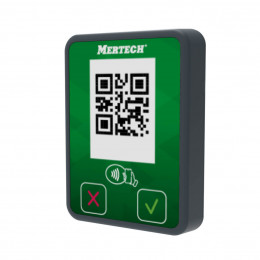 Payment terminal by QR code MERTECH Mini with NFC gray/green