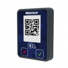 Payment terminal by QR code MERTECH Mini with NFC gray/blue