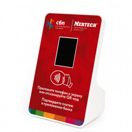Payment terminal by QR code Mertech with NFC Red