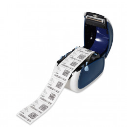 Öz-özünə yapışan etiketlər üçün termal printer MERTECH LP58 EVA RS232-USB Ağ və mavi