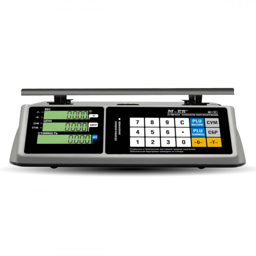 M-ER 328 C-15.2 LCD ticarət masası RS-232 və batareyasız USB ilə tərəzi
