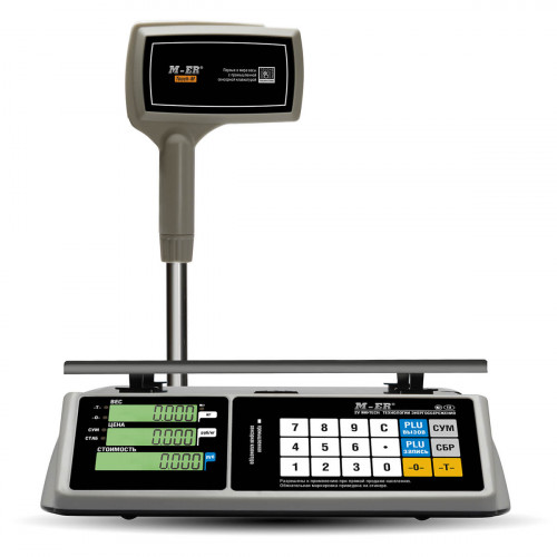 Ticarət masa üstü tərəzi M-ER 328 ACPX-15.2 "TOUCH-M" LCD RS232 və USB