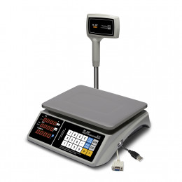 Ticarət masa üstü tərəzi M-ER 328 ACPX-6.1 "TOUCH-M" LED RS232 və USB