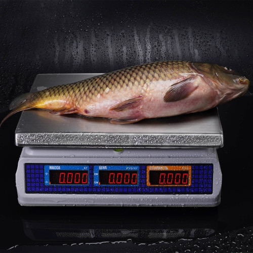 Ticarət masası tərəzisi M-ER 329 AC-15.2 IP68 "Fisher" LED