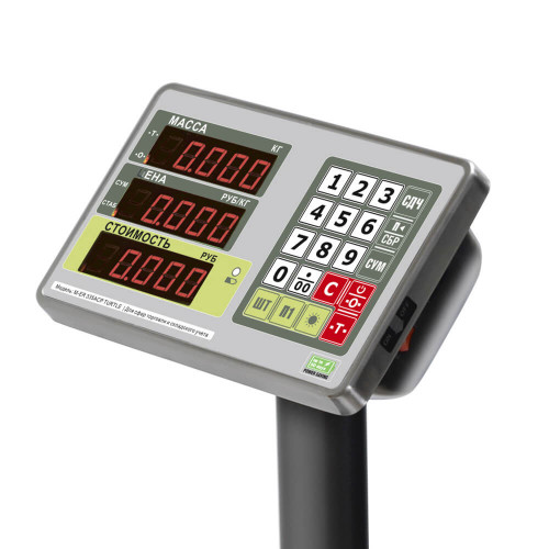 Ticarət mərtəbə tərəzisi M-ER 335 ACP-150.20 "TURTLE" malların dəyərinin hesablanması ilə LED