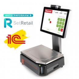 Etiket çaplı tərəzi M-ER 727 PM-32.5 (VISION-AI 15", USB, Ethernet, Wi-Fi)