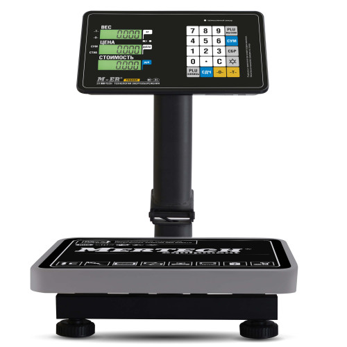 Ticarət döşəmə tərəzisi M-ER 333 ACPU-60.20 calc ilə. LCD qiyməti