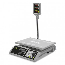 Ticarət masası tərəzisi M-ER 326 ACP-32.5 "Slim" LED Ağ