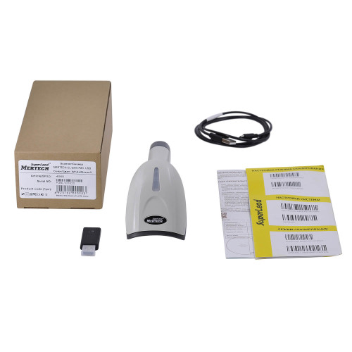 Wireless Barcode Scanner MERTECH CL-2310 HR P2D SUPERLEAD USB White