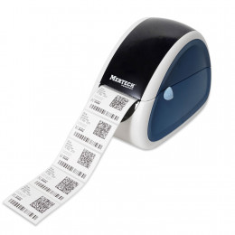 MERTECH LP58 EVA Self-adhesive Label Thermal Printer RS232-USB White & blue