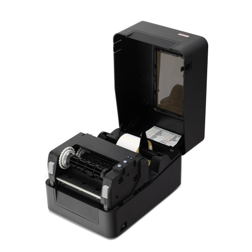 MERTECH TLP400 termal transfer etiket printeri (USB, Ethernet) Qara