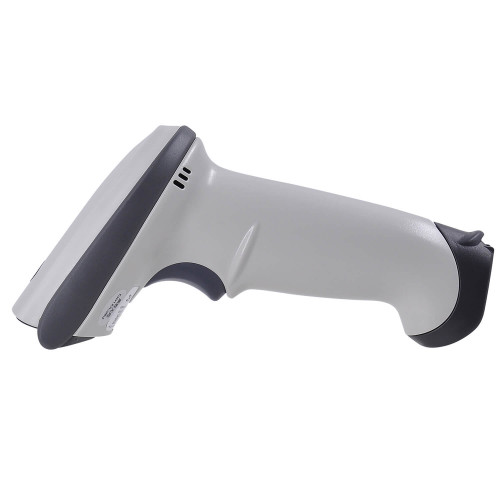 MERTECH CL-2210 BLE Dongle P2D USB White Wireless Barcode Scanner with Cradle Charging and Communication Stand