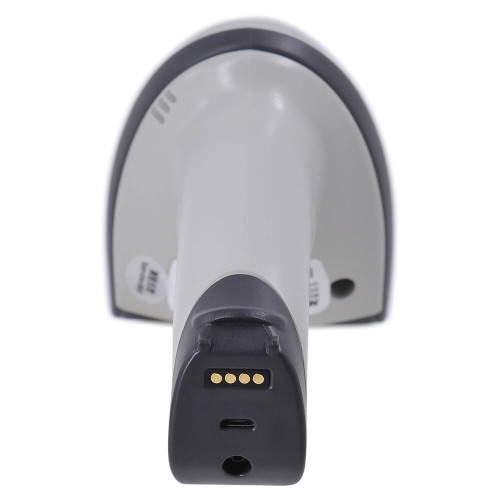 MERTECH CL-2210 BLE Dongle P2D USB White Wireless Barcode Scanner with Cradle Charging and Communication Stand
