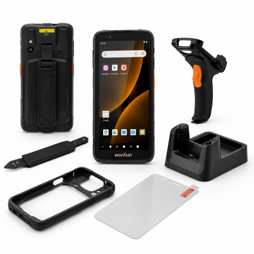 TSD dəsti S55 Android 13, 4GB / 64GB (ötürülmədən credle, pist. tutacaq, örtük, şüşə, kəmər)
